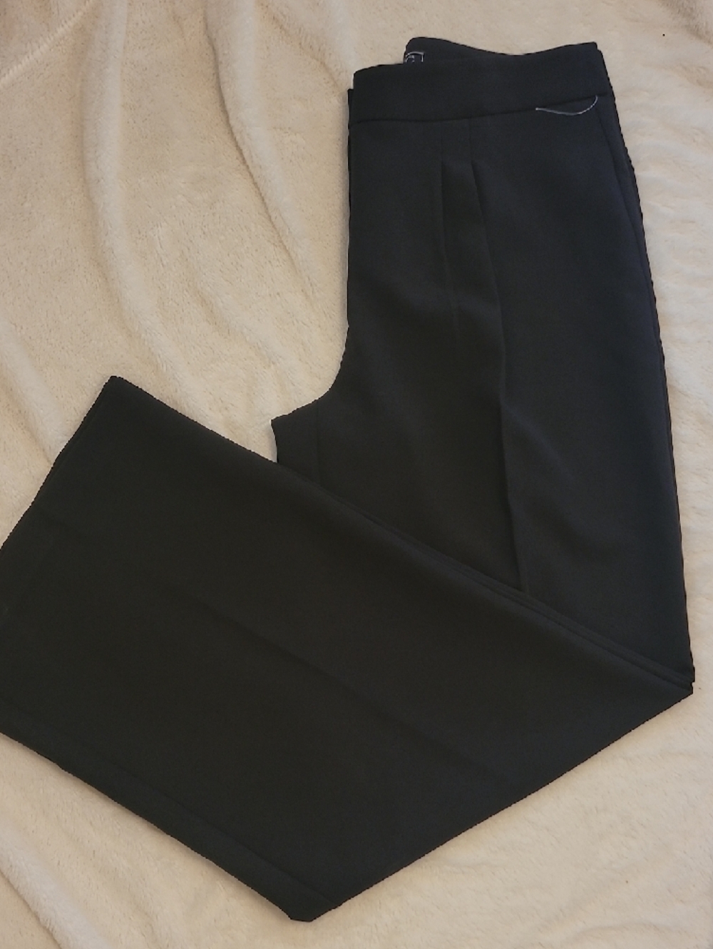 NYC Black Wide-Leg Pleated Pants - Picture 5 of 9